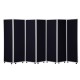 7 Panel Mobile Concertina Screen with Woolmix Fabric - Aluminium Frame