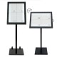 4 x A4 Black Star Menu Display Stand