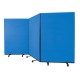 3 & 4 Panel Classic Mobile Room Divider with Nyloop Fabric