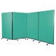 3 & 4 Panel Classic Mobile Room Divider with Nyloop Fabric