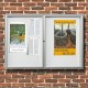 Cyclone Twin Door External Noticeboard - IP55 Weatherproof Rated