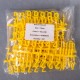 Yellow Econ 19mm Peg Letter Sets - Size: 19mm