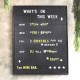 Econ Peg Letter Board - Black PVC Frame