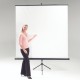 Eyeline Basic Tripod Projection Screen - With and Without Black Borders