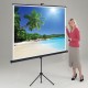 Eyeline Basic Tripod Projection Screen - With and Without Black Borders