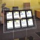 8 x A4 Freestanding LED Window Display with Bevel - Available in White or Black