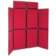 8 Panel Floor Standing Folding Panel Display Kit - PVC Frame