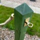 Fir Green Rustic Rope Barrier Post