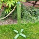 Fir Green Rustic Rope Barrier Post