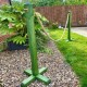 Fir Green Rustic Rope Barrier Post