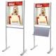 Info Board Stand with Optional Brochure Tray - Single / Double Sided