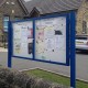 Mistral Twin Door Post Mounted Magnetic Noticeboard