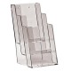 Multi Tier Clear Plastic Leaflet Dispenser - Sizes: A4 / A5 / DL