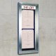 Kensington Menu Case in Brushed Stainless Steel with Printed Header