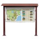 Park and Trail Outdoor Noticeboard with Wooden Canopy - Double Sided Option