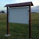 Park and Trail Outdoor Noticeboard with Wooden Canopy - Double Sided Option