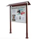 Park and Trail Outdoor Noticeboard with Wooden Canopy - Double Sided Option