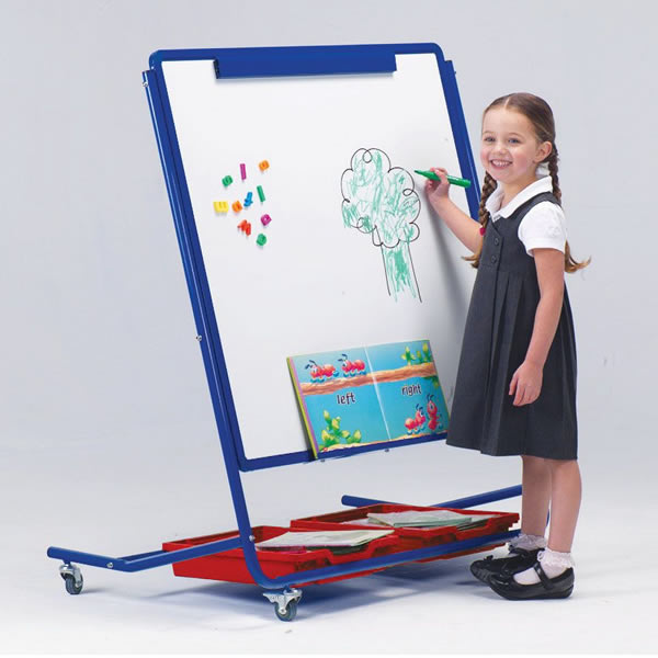 Little Rainbows Classroom Whiteboard Easel Single/Double Sided White Light  Display